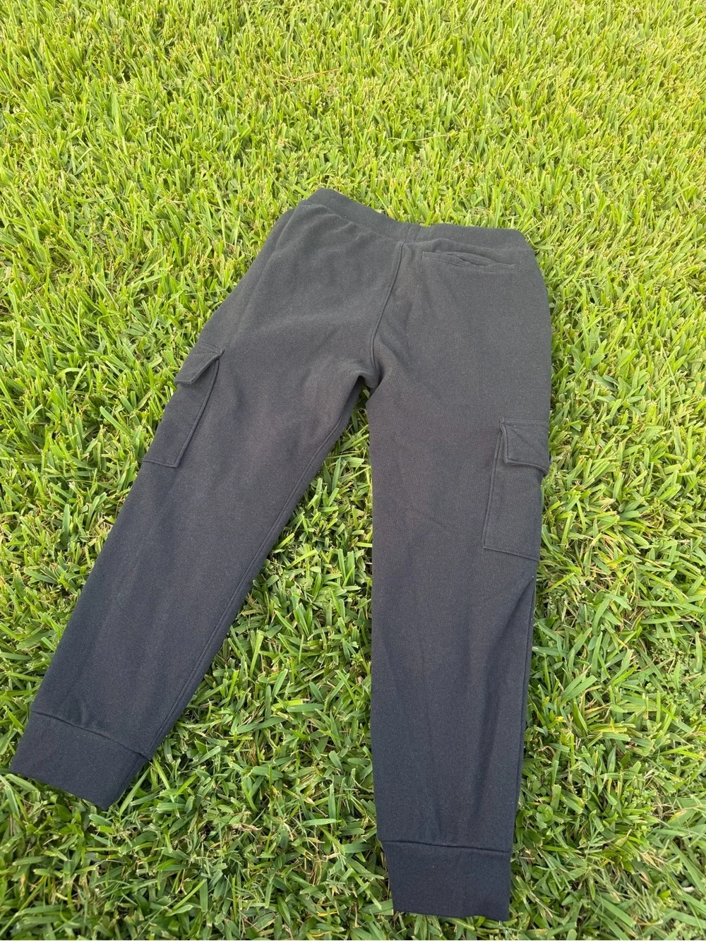 Abercrombie Kids Cargo Jogger Sweatpants Navy & Black Lot of 2 Size 9/10